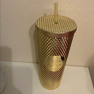 Starbucks Gold Textured Tumbler